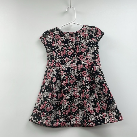 NWT Girl's Janie & Jack Floral Jacquard Crewneck Pleated Fit & Flare Dress 2T - Picture 5 of 8